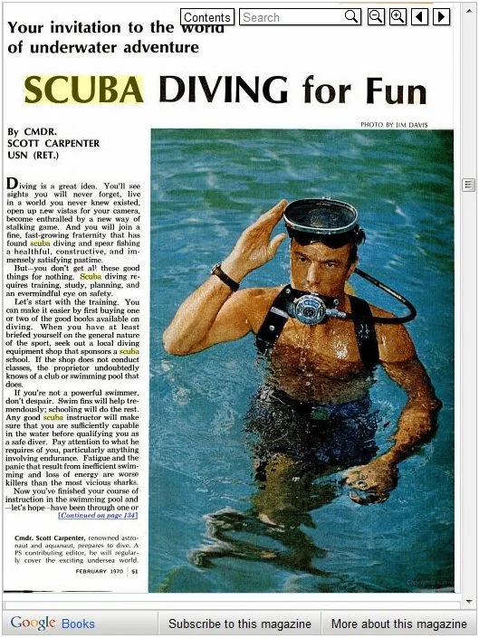 Popular Science: SCUBA For Fun