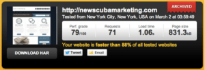 New SCUBA Marketing Old Speed Test